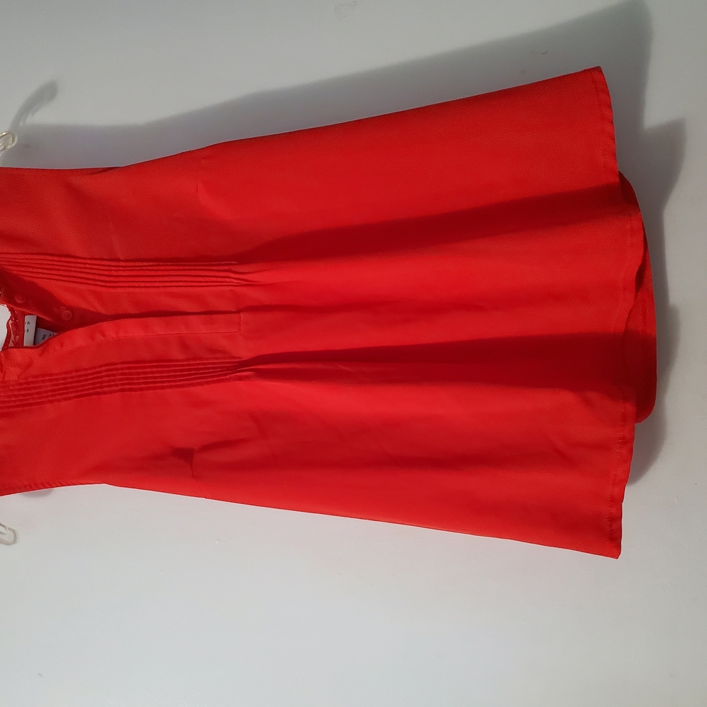 Vibrant Red Sleeveless Dress